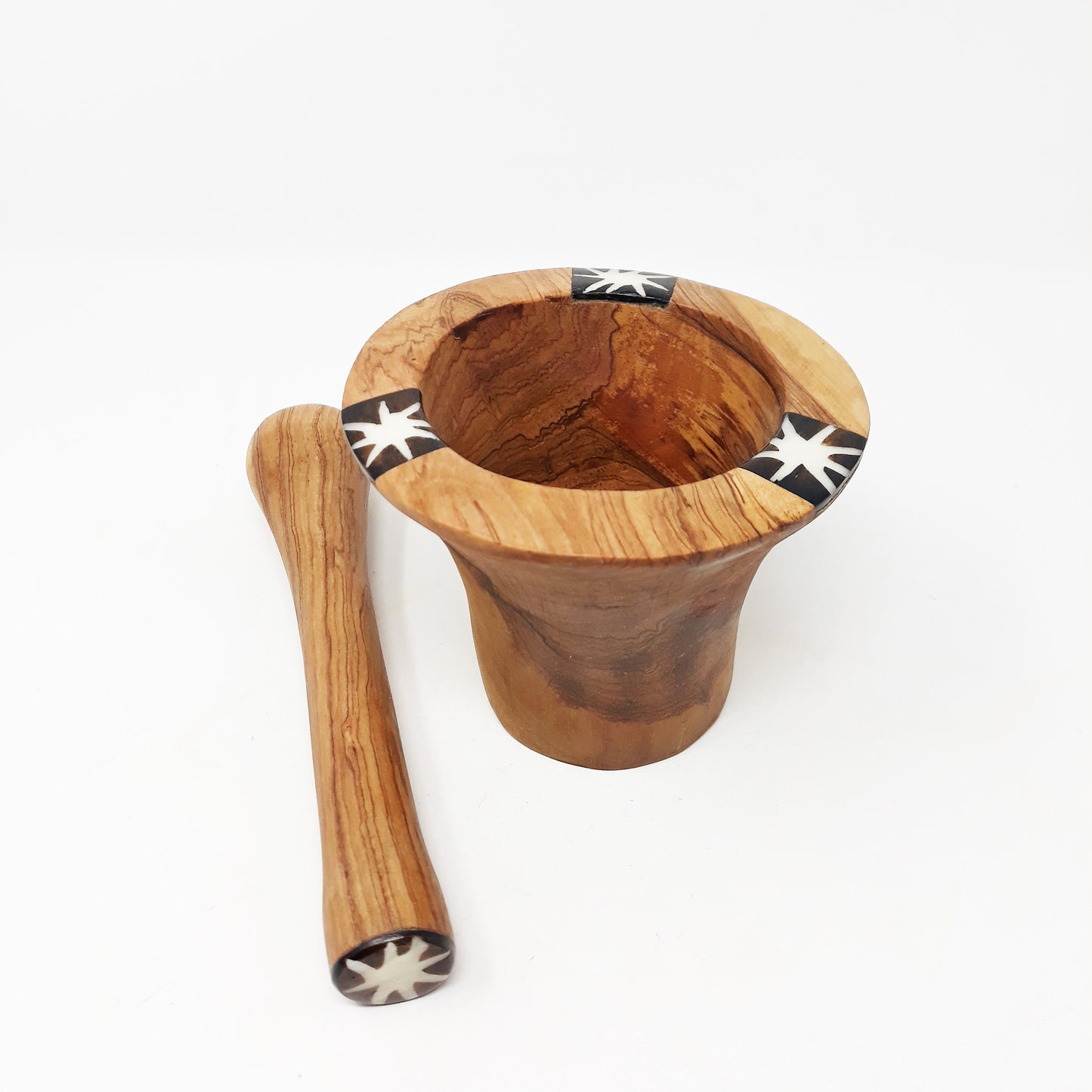 Traditional Olive Wood Pestle and Mortar, Rustic Pestle and Mortar, Herb Grinder, Wooden Spice Grinder, Rustic Wooden Pestle and Mortar