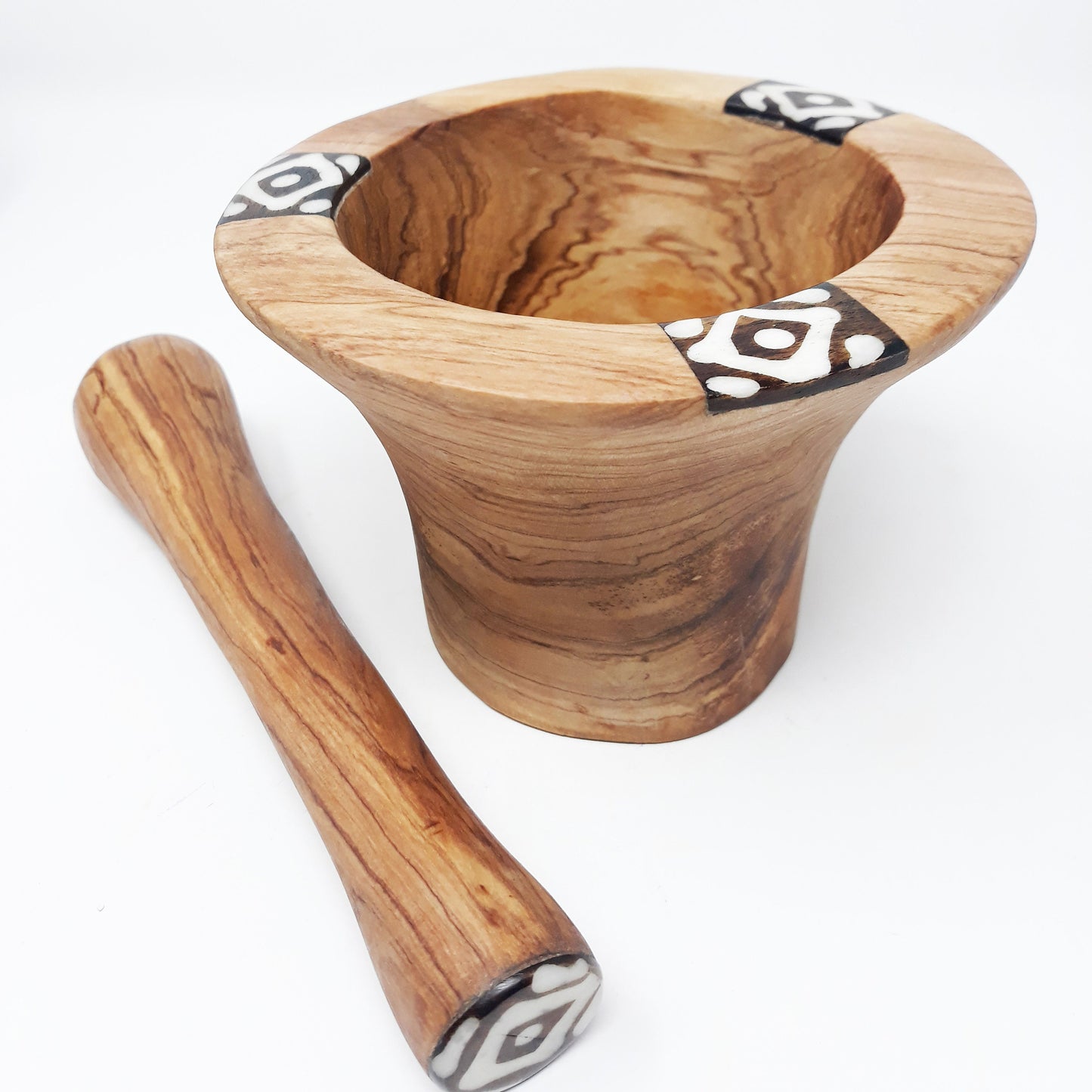 Traditional Olive Wood Pestle and Mortar, Rustic Pestle and Mortar, Herb Grinder, Wooden Spice Grinder, Rustic Wooden Pestle and Mortar