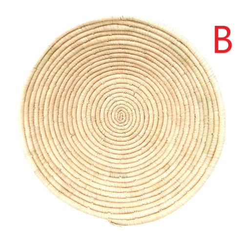 Woven Wall Basket: African Boho Decor, Banana & Sisal Fiber