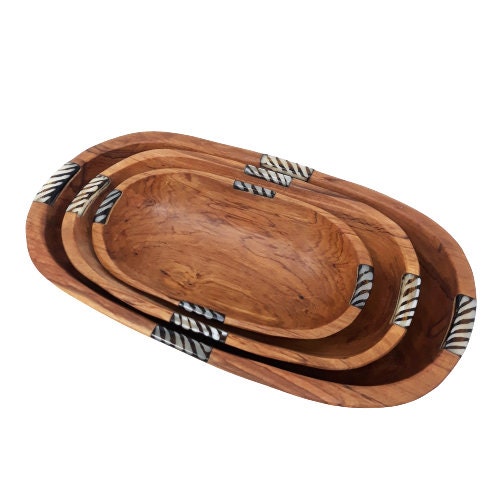 Wooden bowl set, Handmade bowls, wooden serving bowls, rustic wooden bowls, Rustic dough bowls , Housewarming gift, Chef gift, wooden gift,