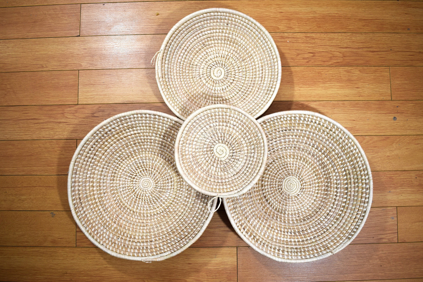 Woven Wall Basket: Natural Boho Decor, African Style