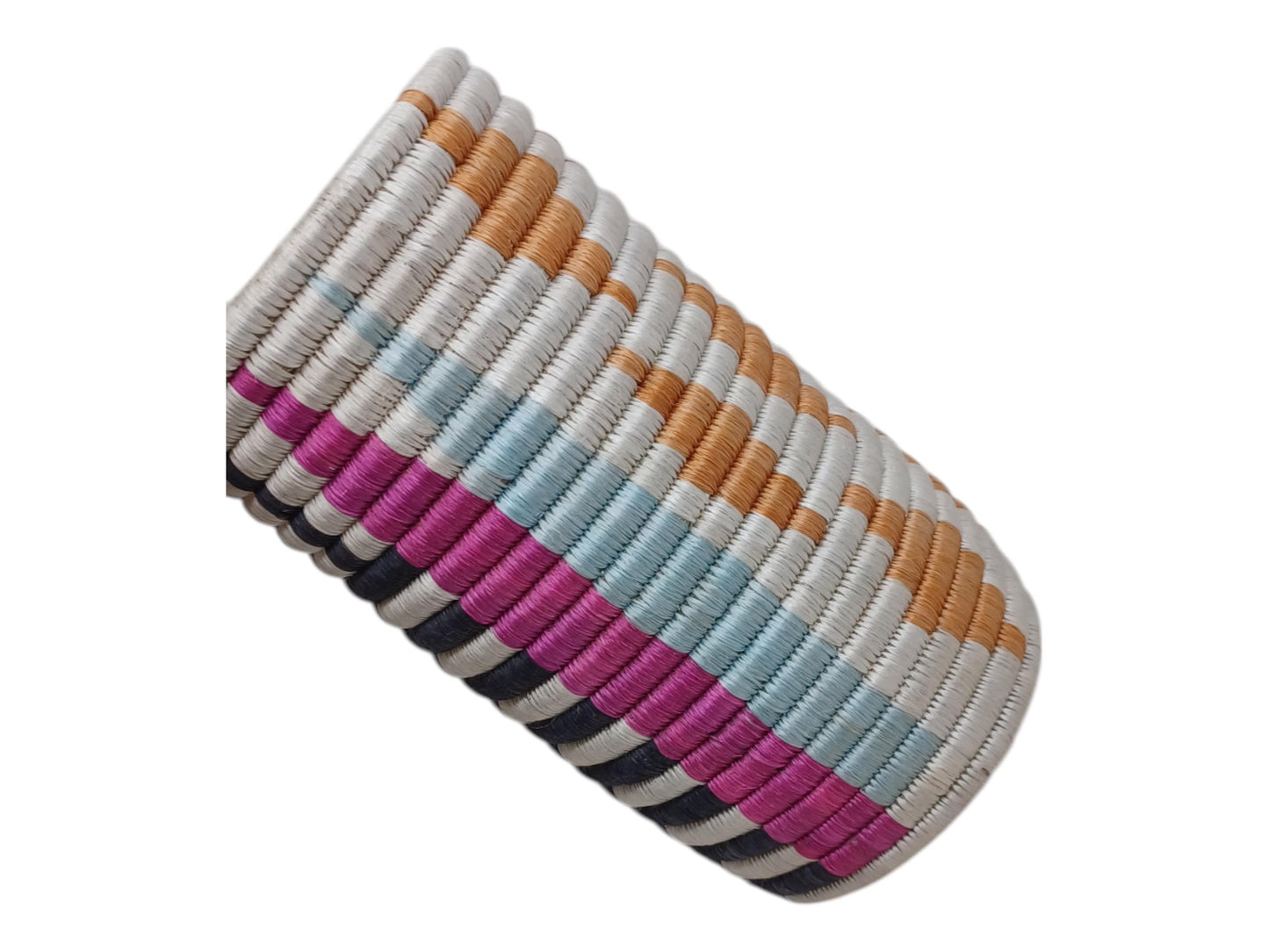 Boho Woven Flower Vase: Handwoven Wicker Utensil Holder