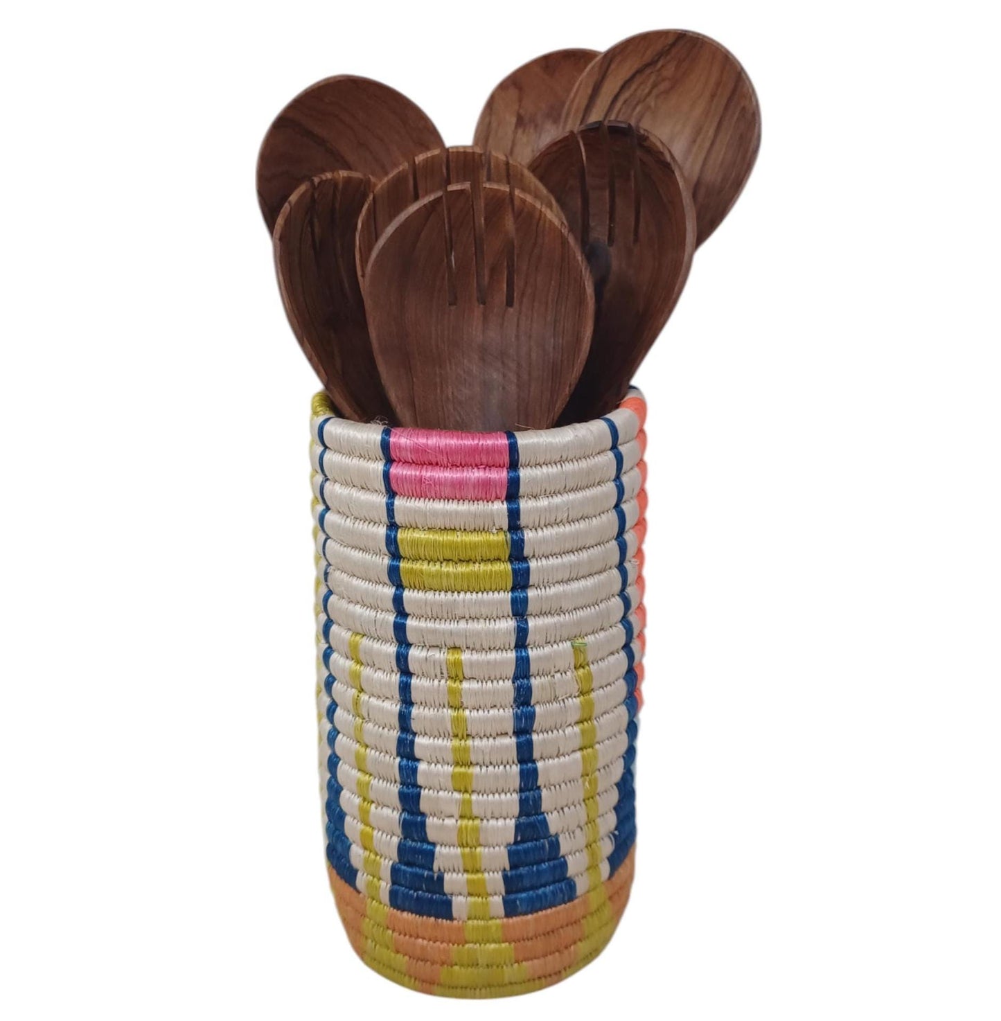 Handwoven Wicker Vase: Boho Farmhouse Decor, Dried Flower Basket
