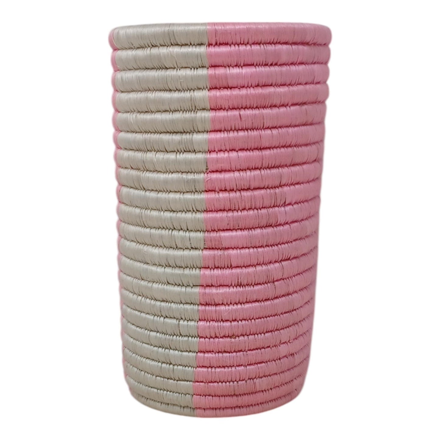 Boho Woven Flower Vase: Handmade Basket for Pampas Grass
