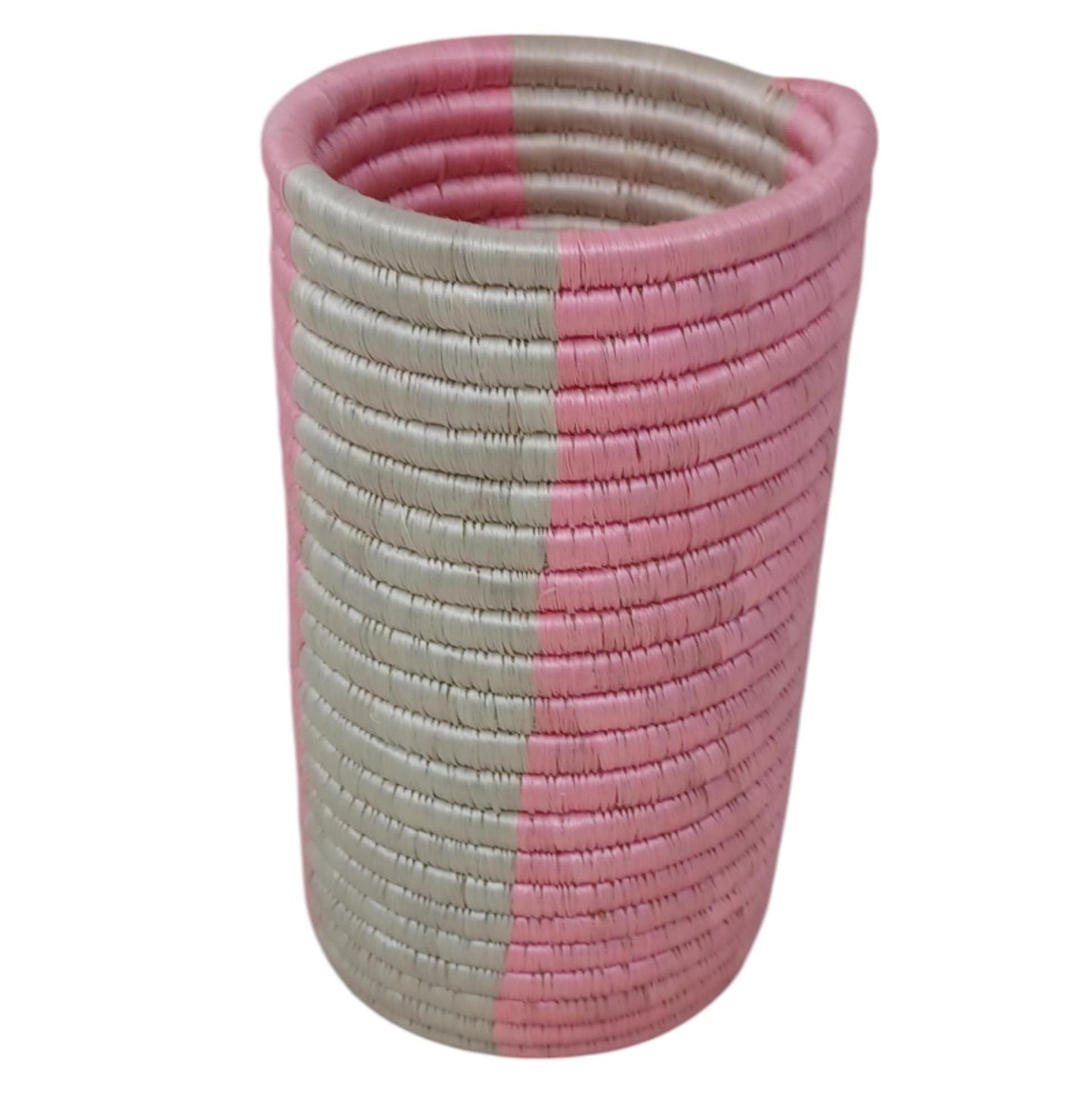 Boho Woven Flower Vase: Handmade Basket for Pampas Grass
