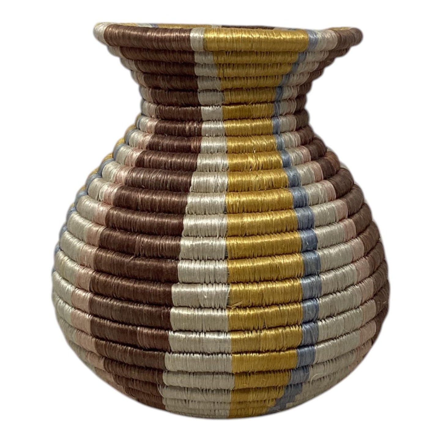 Woven Bread Basket, Decorative Fruit Bowl & Flower Vase – Artisan Home Gift Set for Boho Kitchen Decor or Housewarming Celebration
