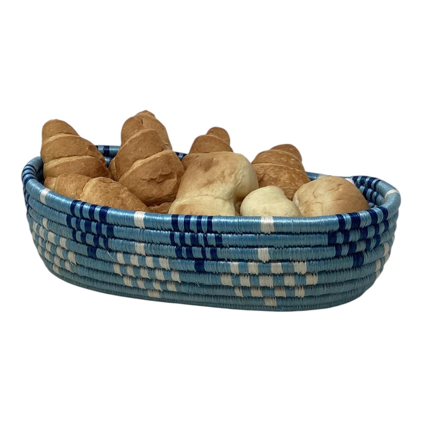 Boho Woven Basket Set – Bread Basket, Fruit Bowl & Flower Vase for Dining Table or Entryway Styling | Handmade Ethical Home Gift