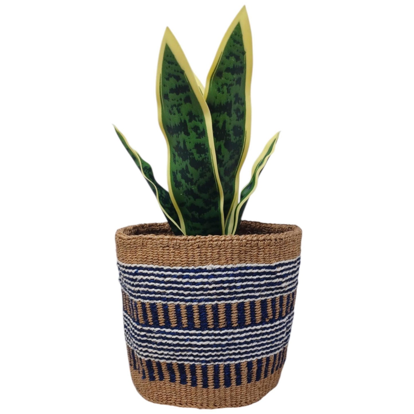 Colorful Christmas Basket | Handwoven Holiday Storage & Planter | 7” Bright Woven Décor
