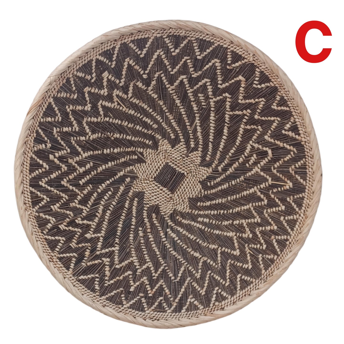 Large Binga Basket Wall Decor: Handwoven Tonga Art, Boho Style