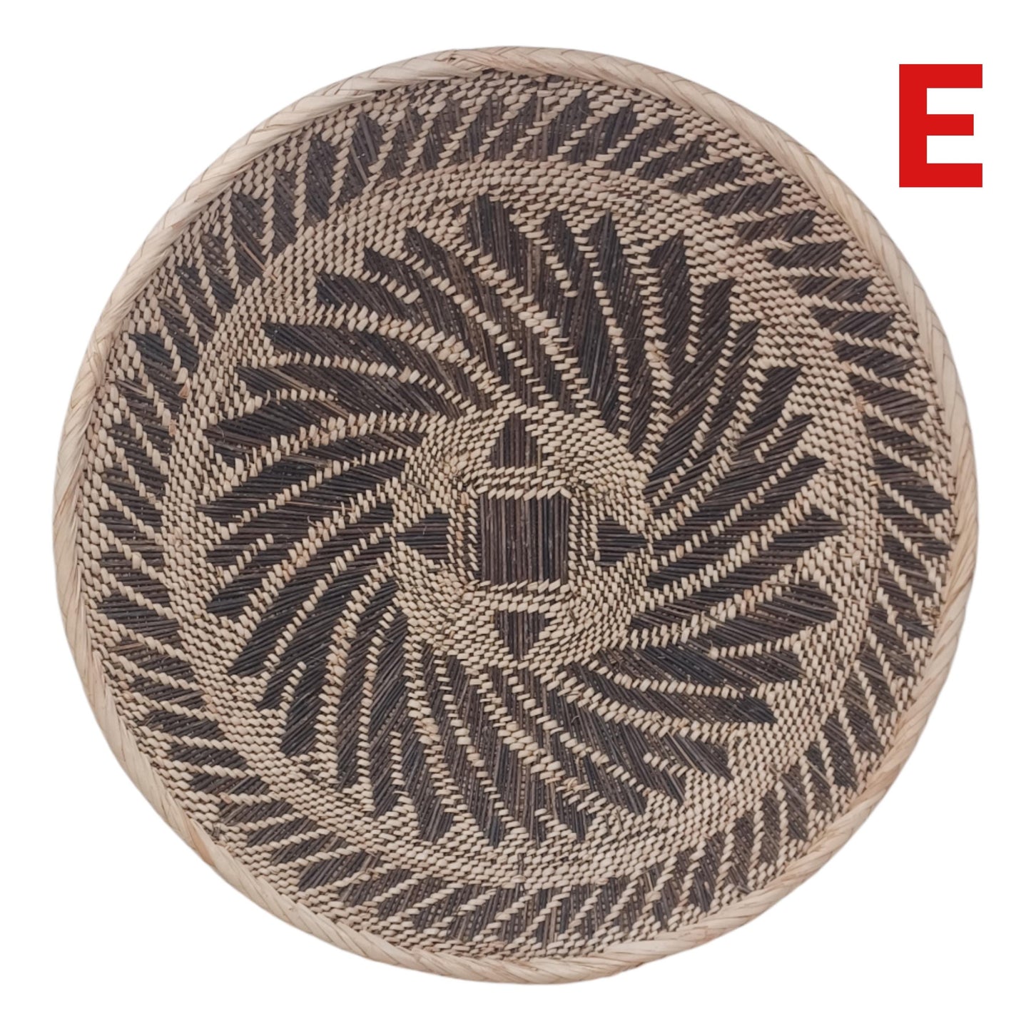Large Binga Basket Wall Decor: Handwoven Tonga Art, Boho Style