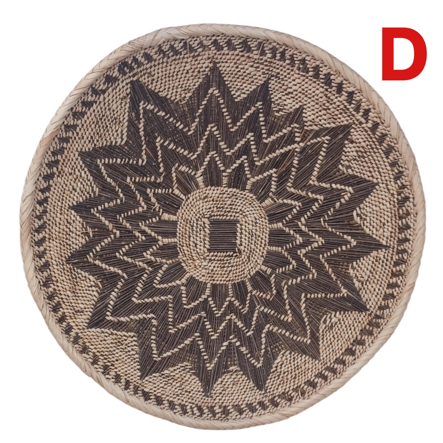 Large Binga Basket Wall Decor: Handwoven Tonga Art, Boho Style