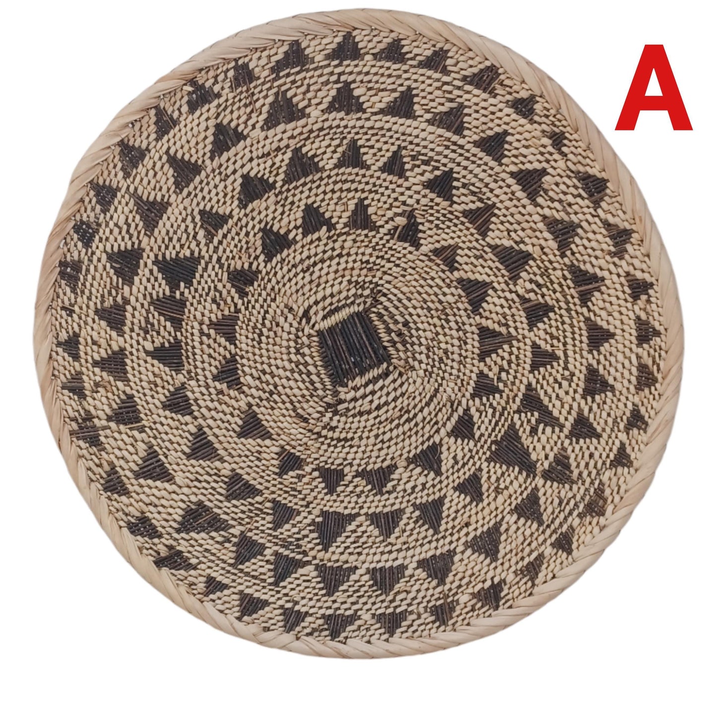 Large Binga Basket Wall Decor: Handwoven Tonga Art, Boho Style