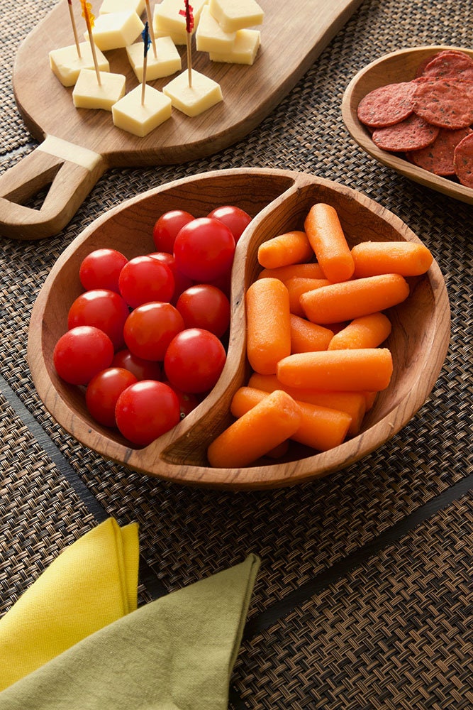 Wooden snack bowl, Small wooden bowl, Divided wood bowl, Wooden bowl handmade, Round wood bowl, oval wood bowl, gift idea, Decorative bowl
