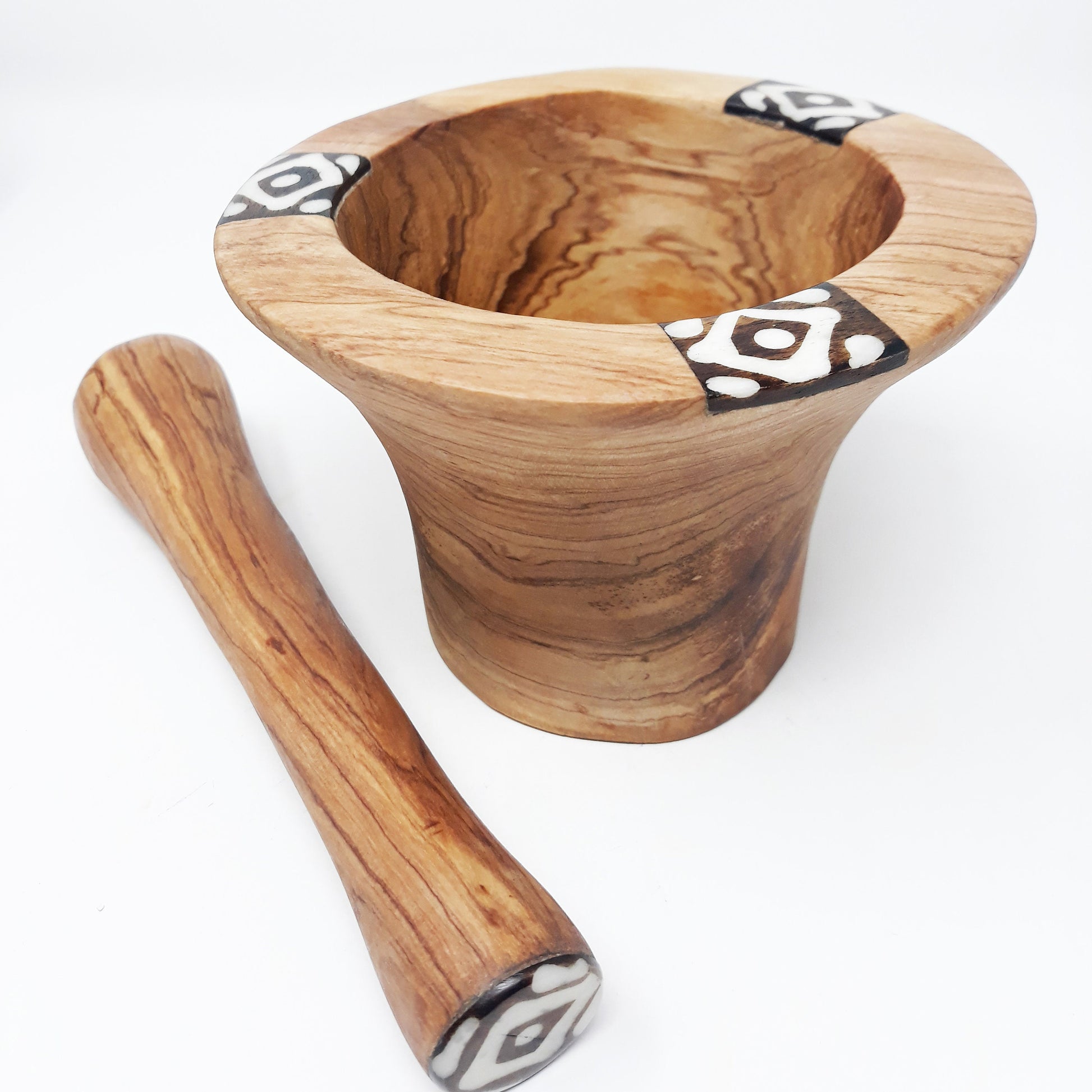 Traditional Olive Wood Pestle and Mortar, Rustic Pestle and Mortar, Herb Grinder, Wooden Spice Grinder, Rustic Wooden Pestle and Mortar