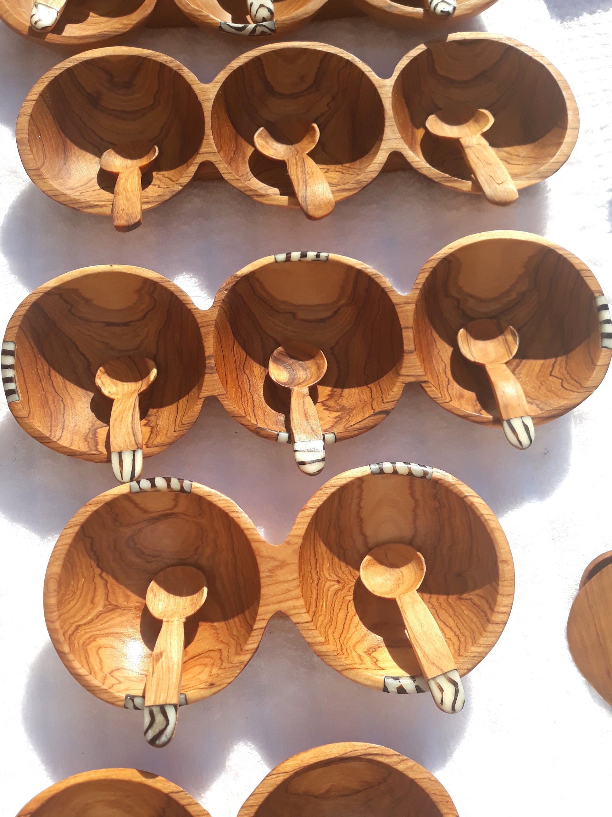 Divided snack bowl, wooden snack bowl, small wooden dish, wood candy tray, Hostess gift, Monkey Pod dish, wooden serving plate, Chef gift