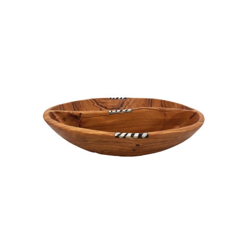 Wooden bowl handmade, Round wood bowl, oval wood bowl, Divided wood bowl, wooden snack bowl, small salad bowl, Olive wood bowl, salsa bowl