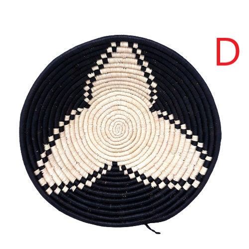 Woven Wall Basket Decor: African Boho Hanging Basket