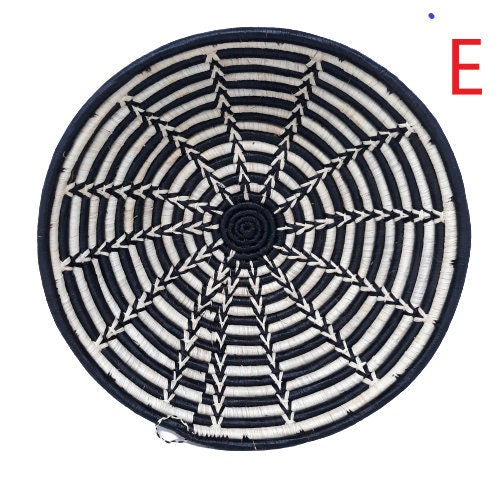 Woven Wall Basket: African Boho Decor, Banana & Sisal Fiber
