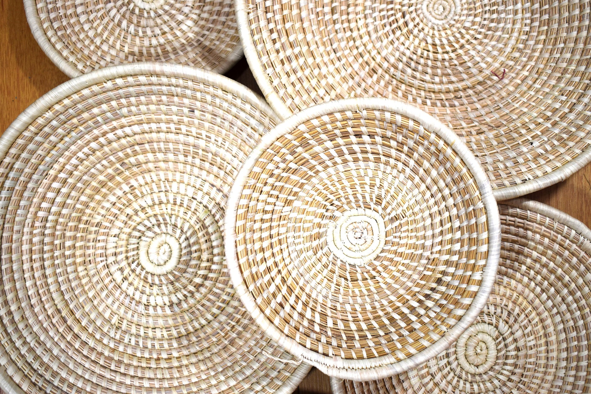 Woven Wall Basket: Natural Boho Decor, African Style