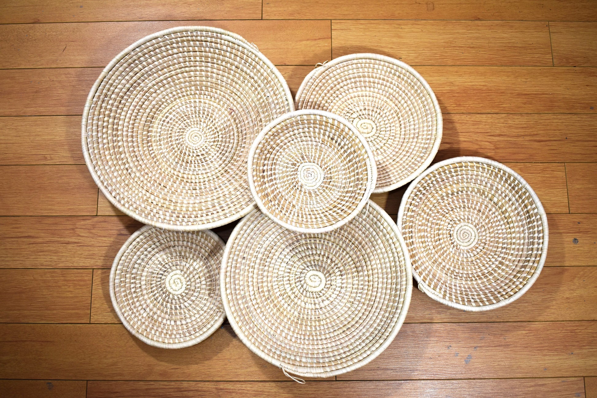 Woven Wall Basket: Natural Boho Decor, African Style