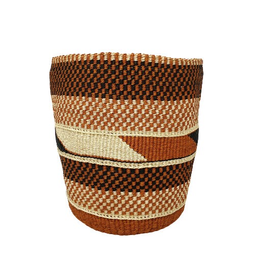 Handwoven Sisal Basket: Kenyan Planter, Storage Decor