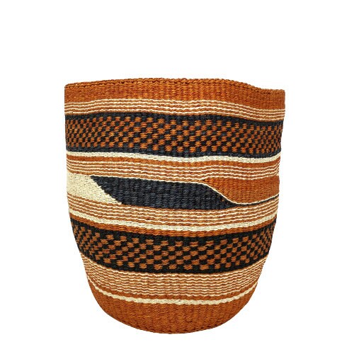 Handwoven Sisal Basket: Kenyan Planter, Storage Decor