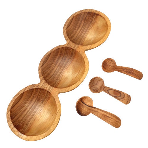 wooden bowls handmade, Kitchen gift wooden, Wooden snack bowl, small wooden dish, Hostess gift, Divided snack bowl,ssmall Handmade bowls
