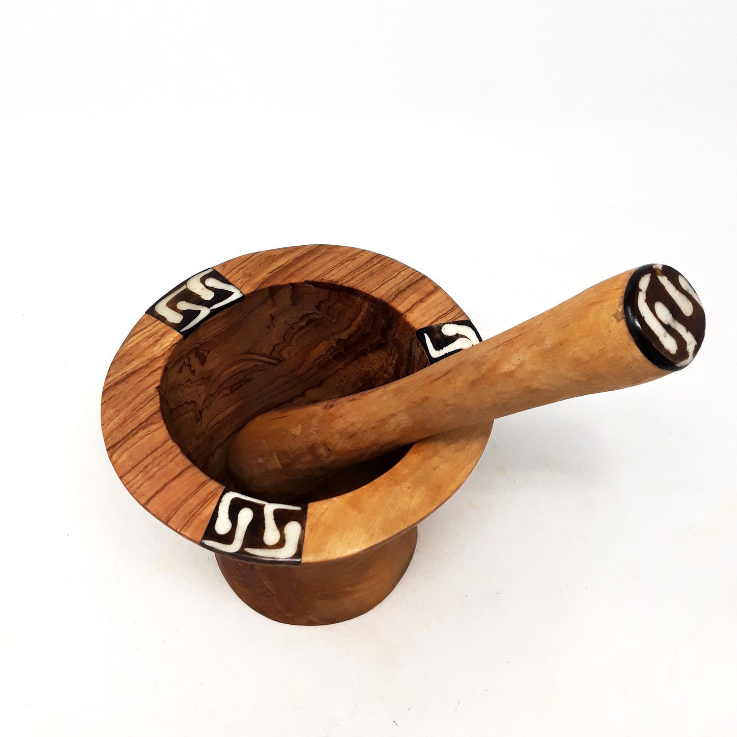 Traditional Olive Wood Pestle and Mortar, Rustic Pestle and Mortar, Herb Grinder, Wooden Spice Grinder, Rustic Wooden Pestle and Mortar