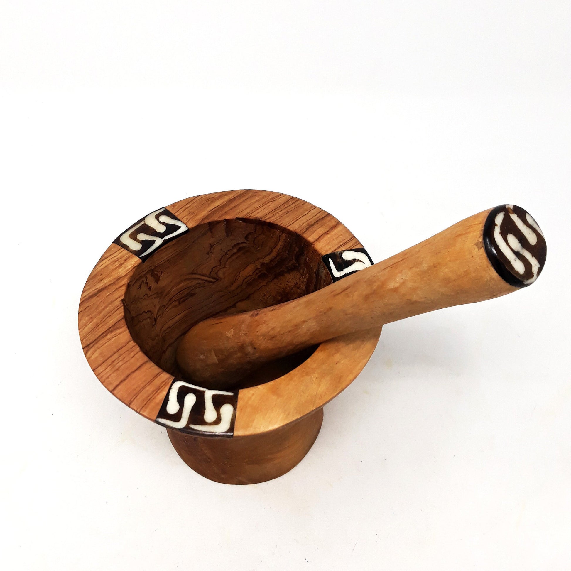 Traditional Olive Wood Pestle and Mortar, Rustic Pestle and Mortar, Herb Grinder, Wooden Spice Grinder, Rustic Wooden Pestle and Mortar