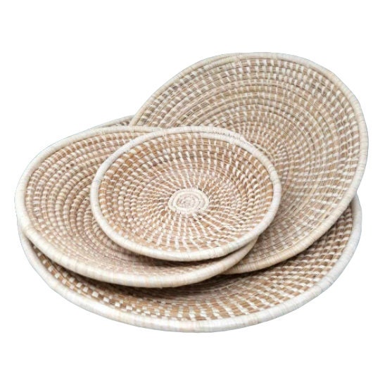 Natural Woven Wall Basket: African Decor