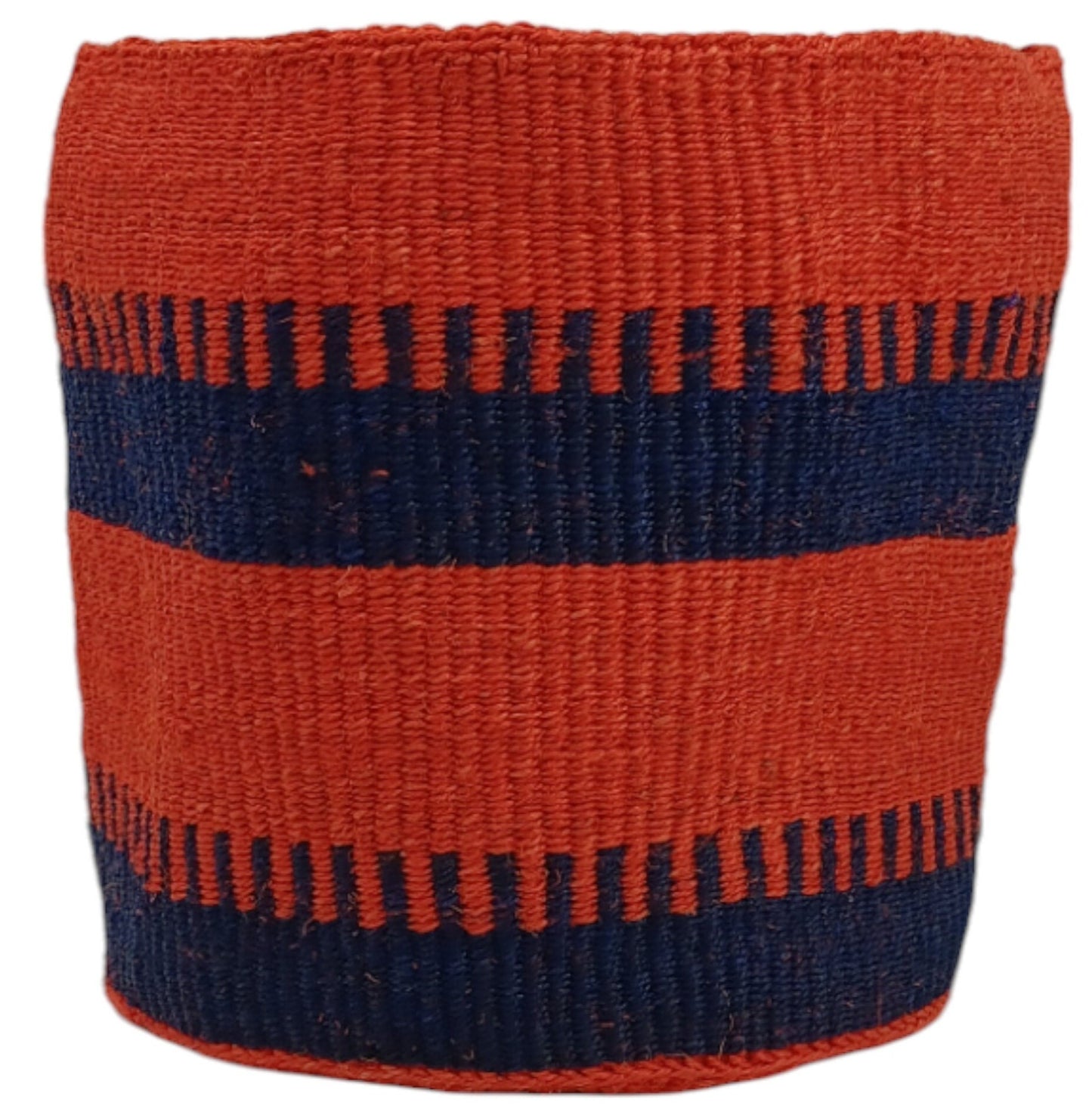 Handwoven Sisal Basket Planter: Kenyan Woven Storage Basket