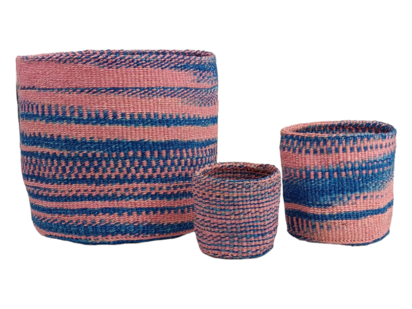 Woven Plant Basket: Handwoven Sisal Planter, African Storage Basket