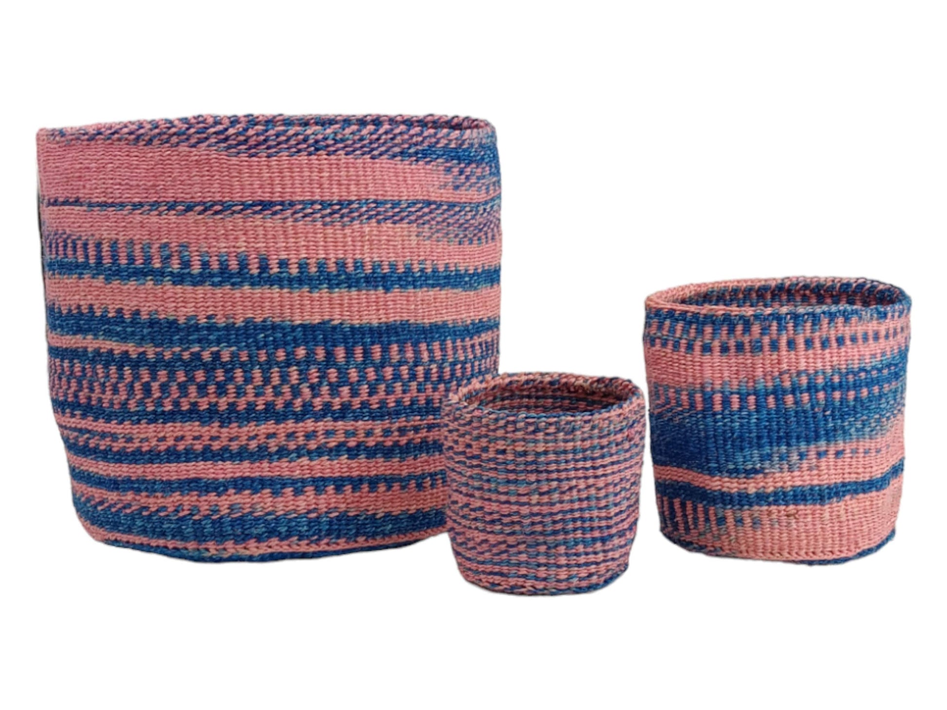 Woven Plant Basket: Handwoven Sisal Planter, African Storage Basket