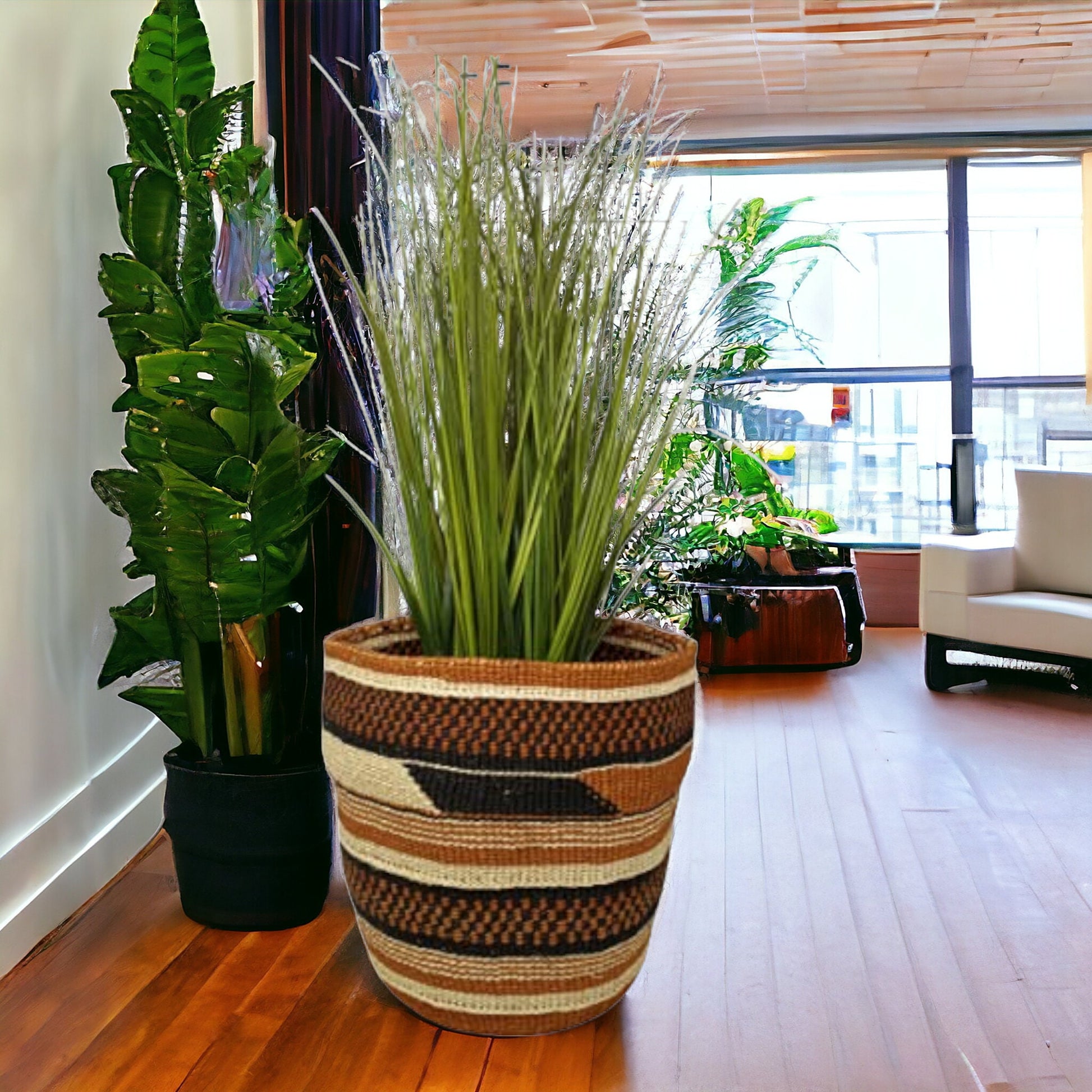 Woven Plant basket, Basket planter, African basket, Baskets for plants, Storage baskets, Sisal basket, boho baskets, Plant baskets, Mom gift