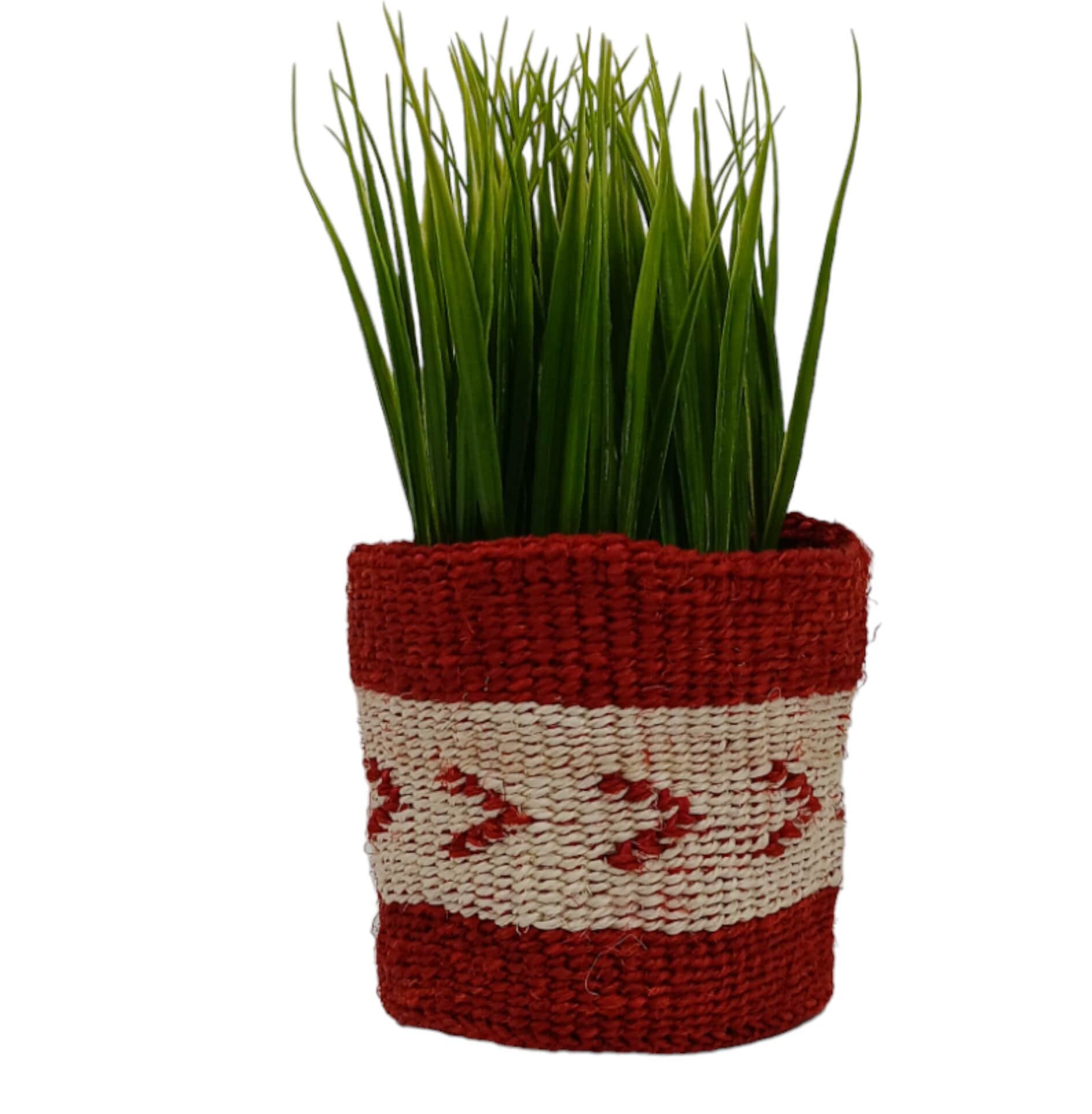 Woven Basket Planter: Large Boho Plant Decor, Handwoven Sisal Basket