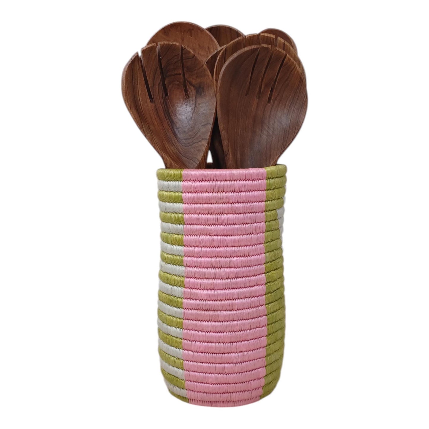 Handwoven Wicker Vase: Rustic Farmhouse Flower Holder