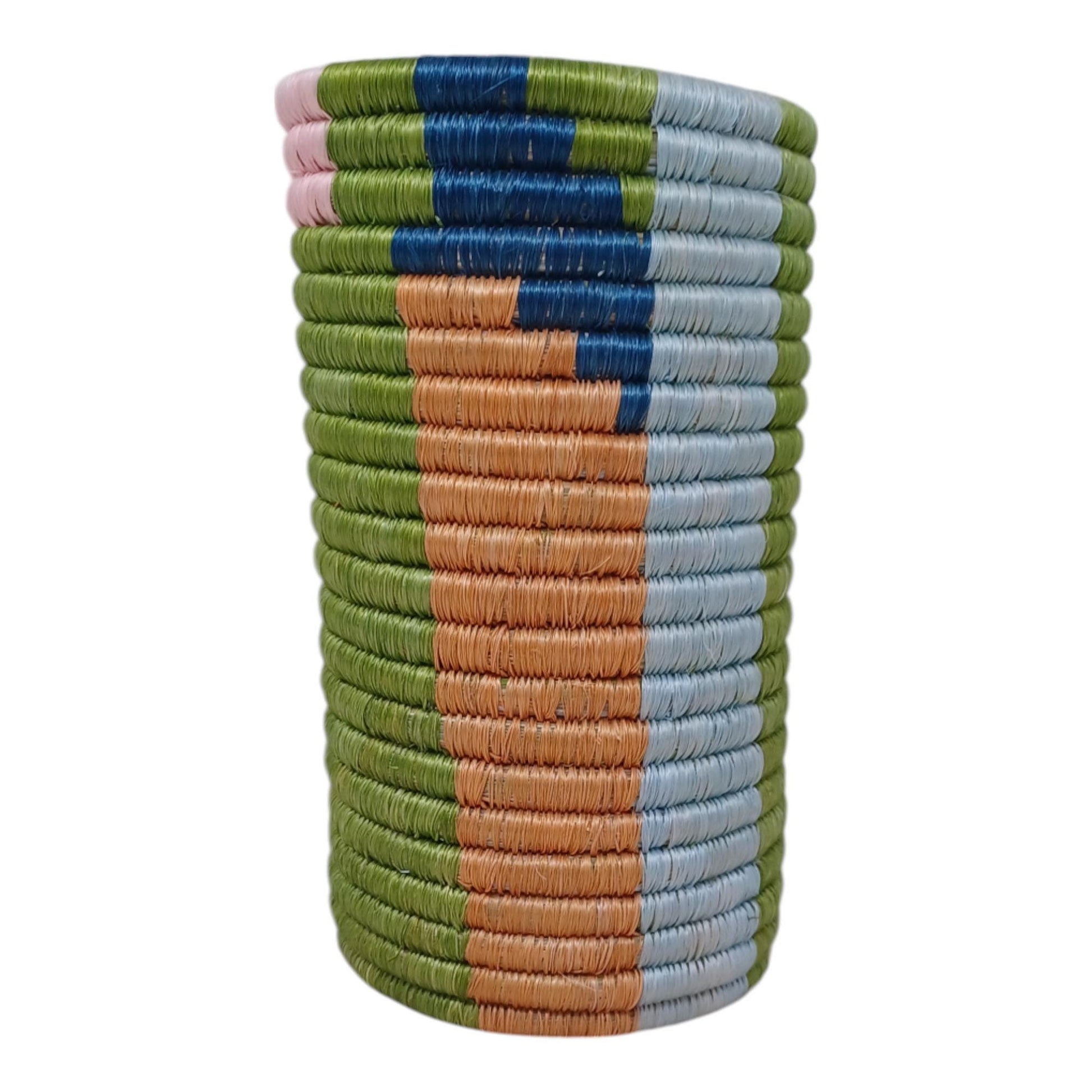 Handwoven Wicker Vase: Bohemian Table Centerpiece, Eco-Friendly Decor