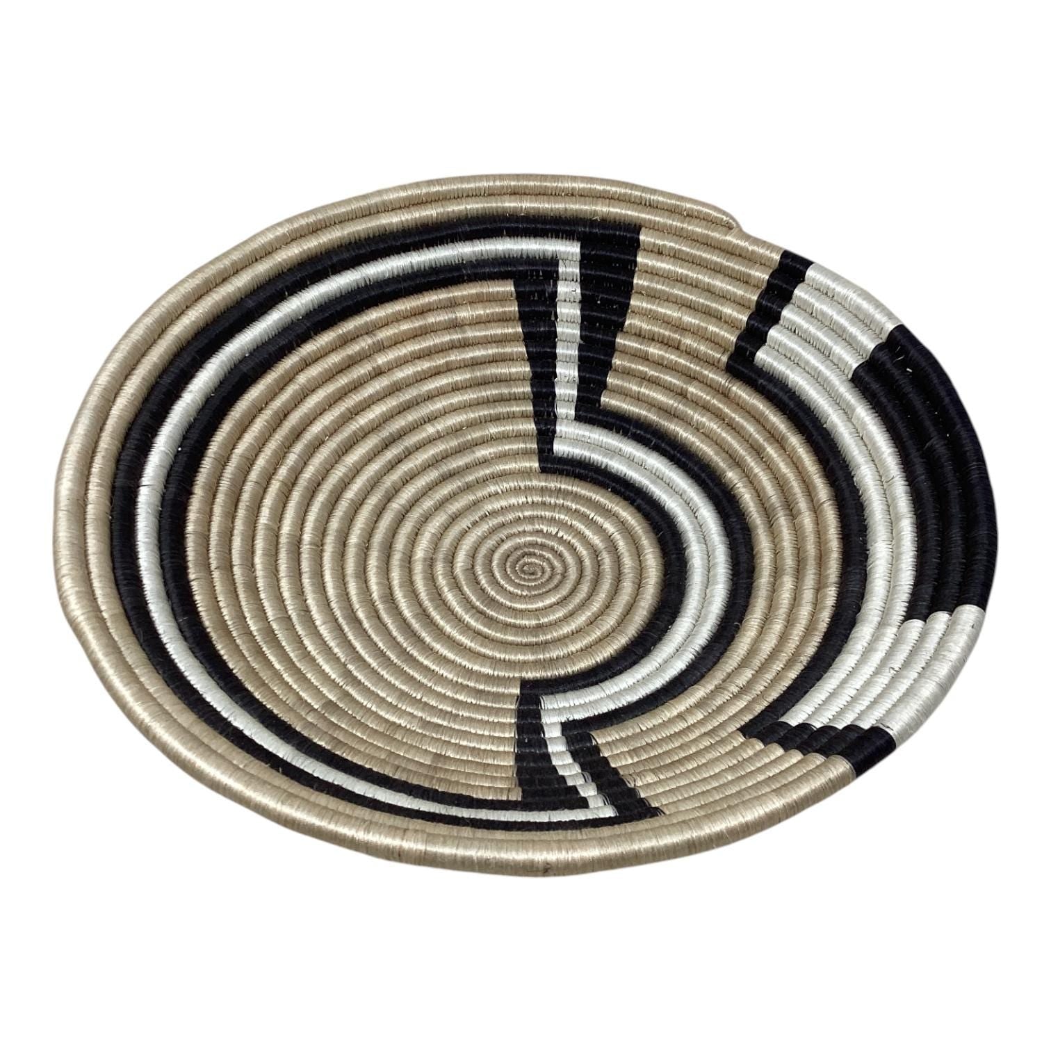 Woven Bread Basket, Fruit Bowl & Vase Set – Boho Handmade African Decor for Table Styling, Kitchen Gifts and Rustic Housewarming Ideas
