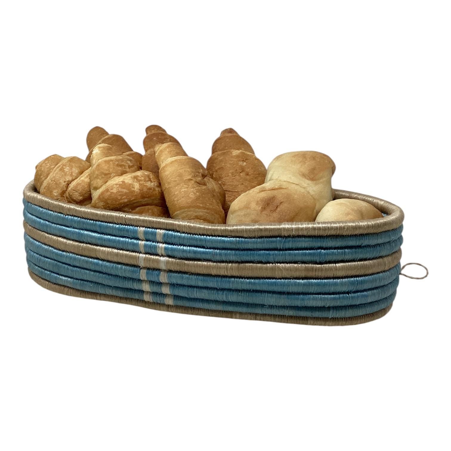 Handwoven Bread Basket, Fruit Bowl & Flower Vase Set – African Boho Decor for Kitchen Table, Dining Room, or Unique Housewarming Gift