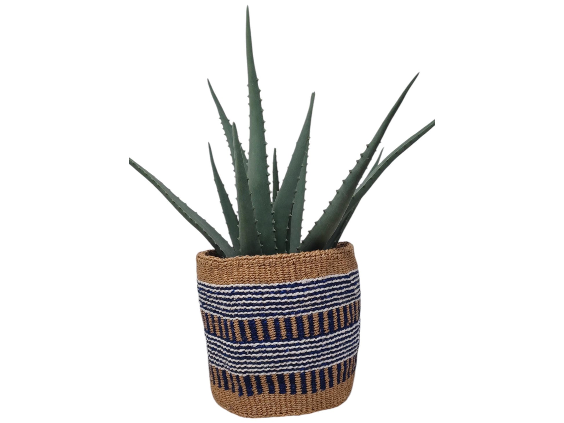 Colorful Christmas Basket | Handwoven Holiday Storage & Planter | 7” Bright Woven Décor