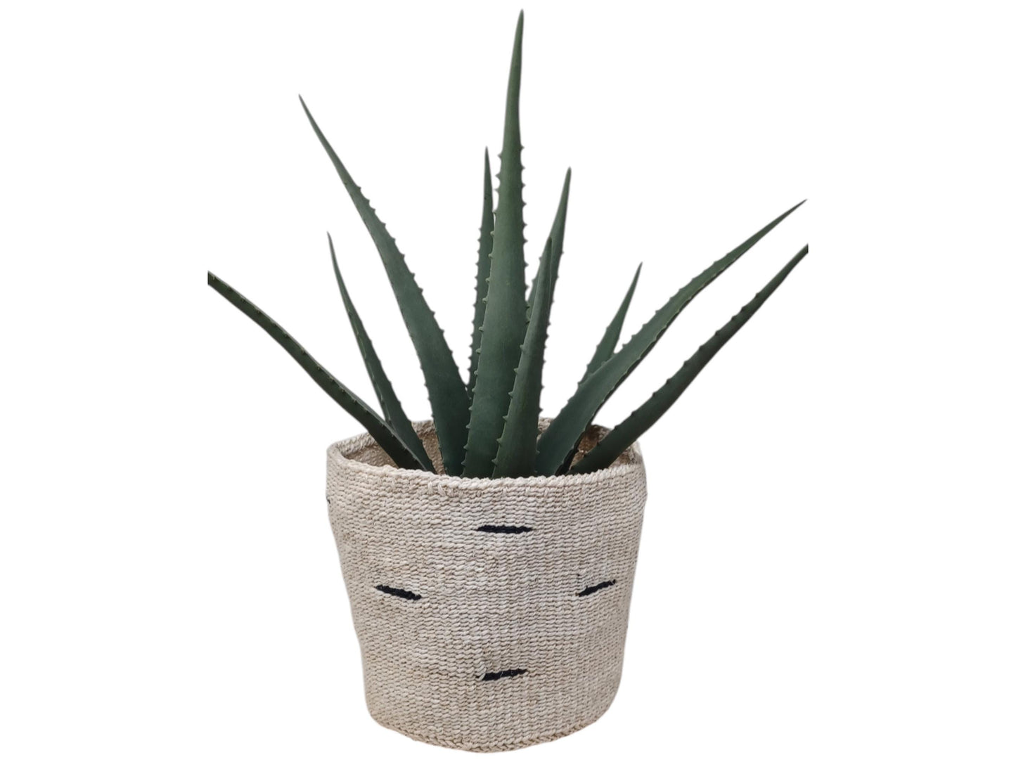 Boho Handwoven Basket | 7” Rustic Natural Basket for Home Décor & Storage
