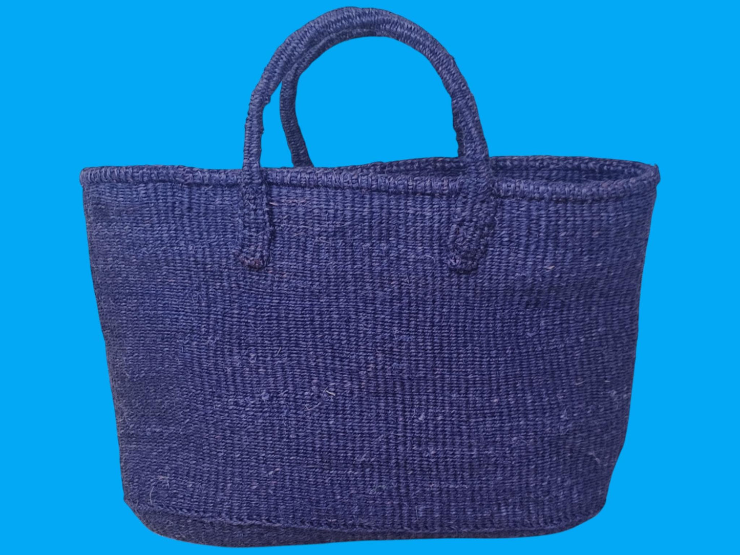 Handmade Sisal Tote Bag: Kenyan Woven Market Basket