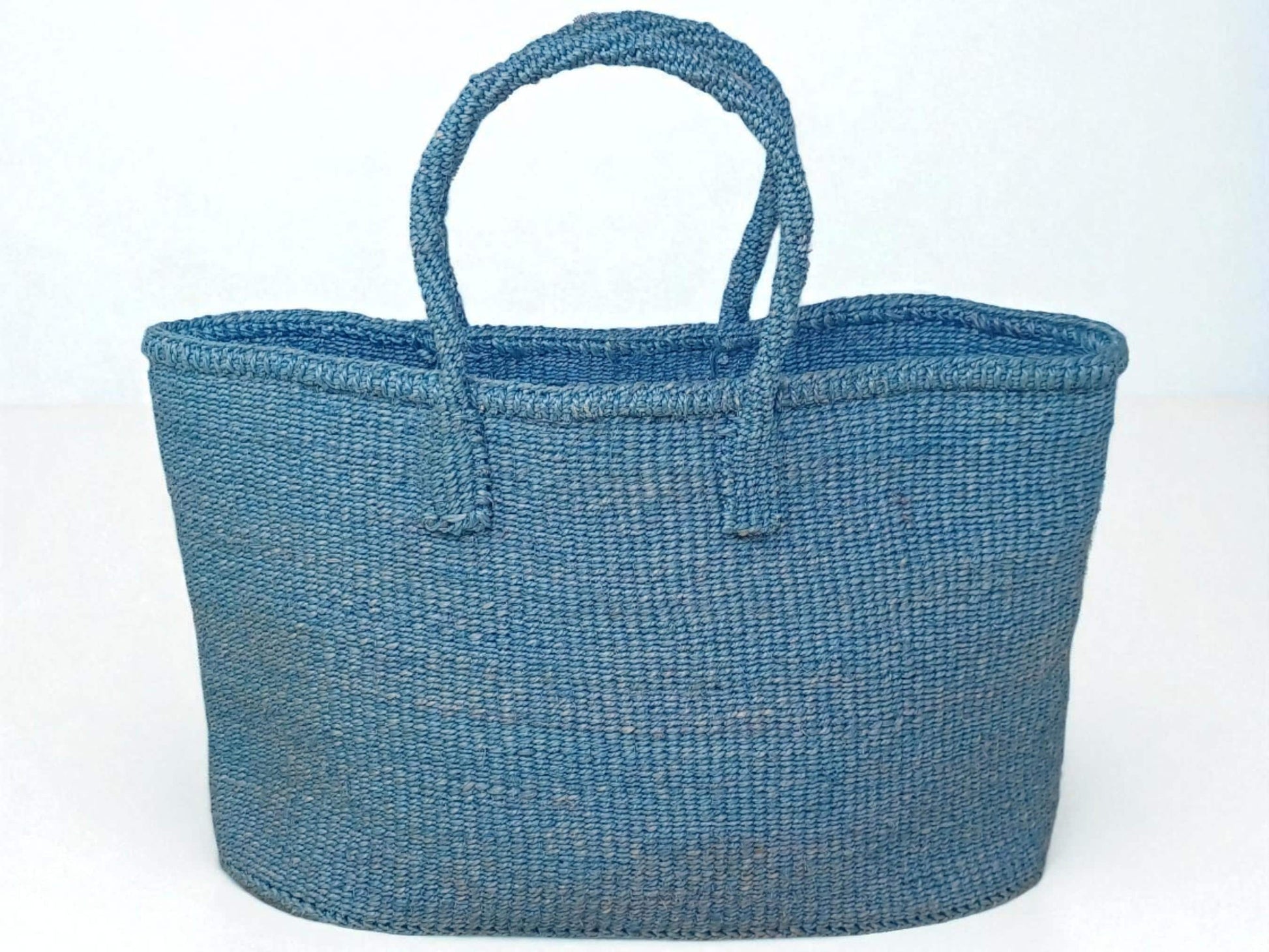 Handmade Sisal Tote Bag: Kenyan Woven Market Basket