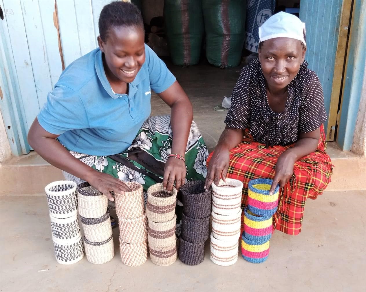 Handmade Woven Sisal Tote Bag: Eco-Friendly Kenyan Market Basket
