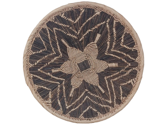 Handmade Tonga Basket Wall Art: Large Boho Woven Decor