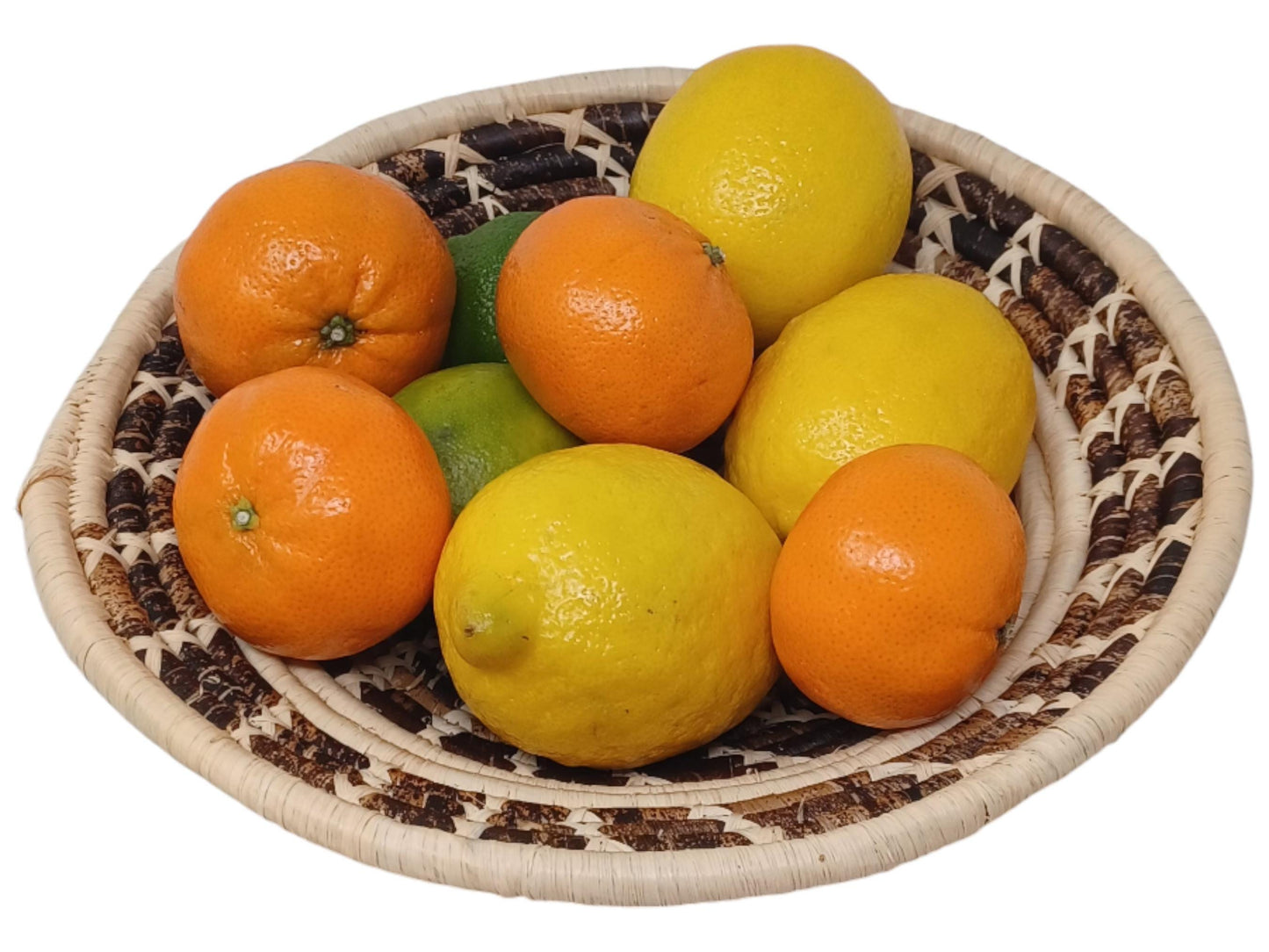 Handmade Woven Fruit Bowl | 10" African Sisal Basket | Eco Friendly Decorative Bowl | Rustic Boho Wall Art | Ethical Kitchen Decor