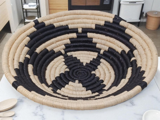 Handwoven 10” Fruit Bowl | African Sisal Basket | Eco-Friendly Decorative Basket