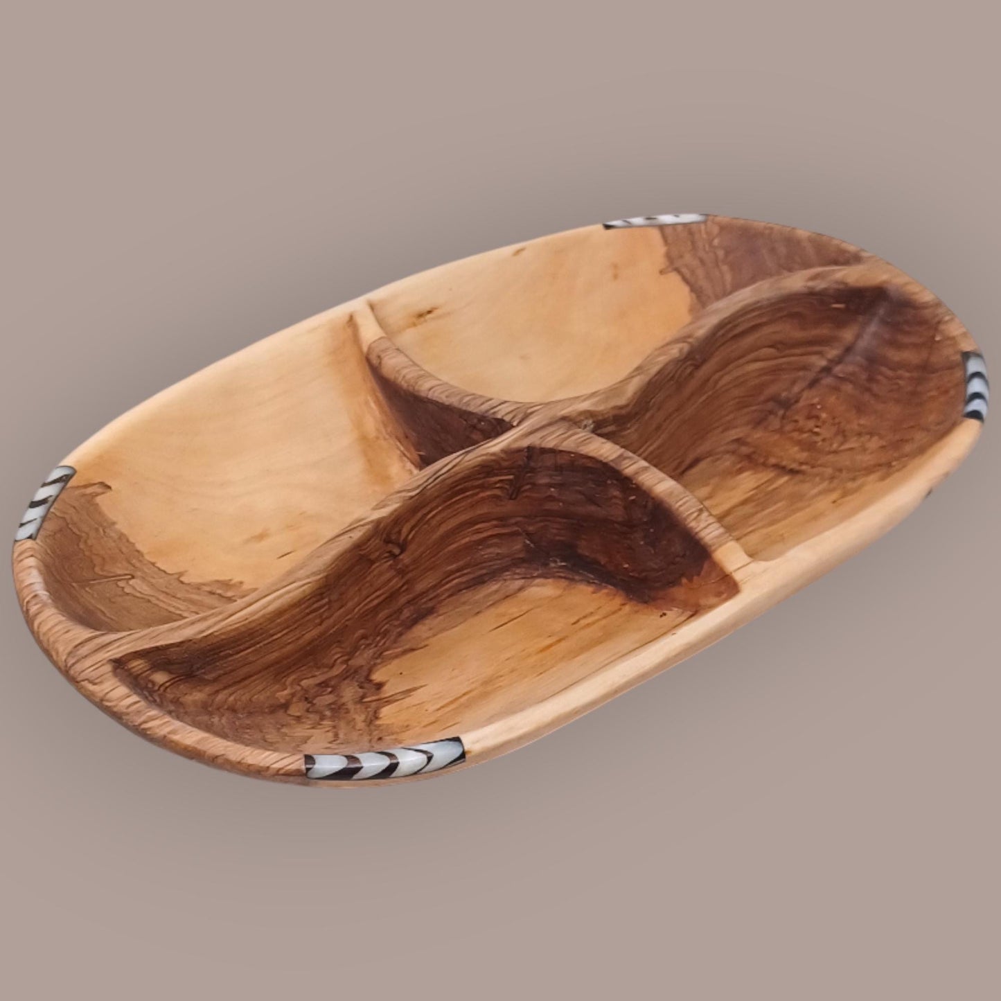 Handmade Olivewood Snack Bowl: Rustic Charcuterie Serving Tray