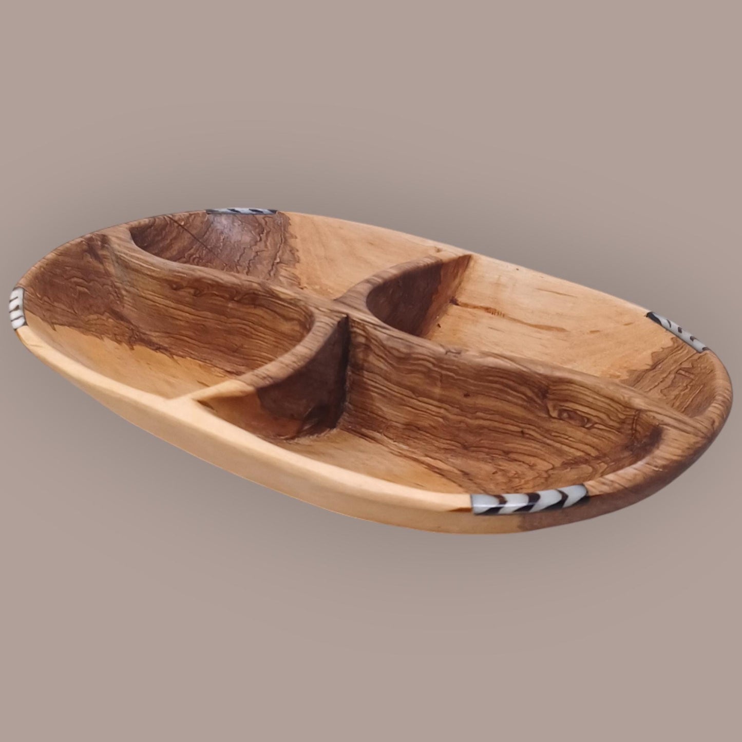 Handmade Olivewood Snack Bowl: Rustic Charcuterie Serving Tray
