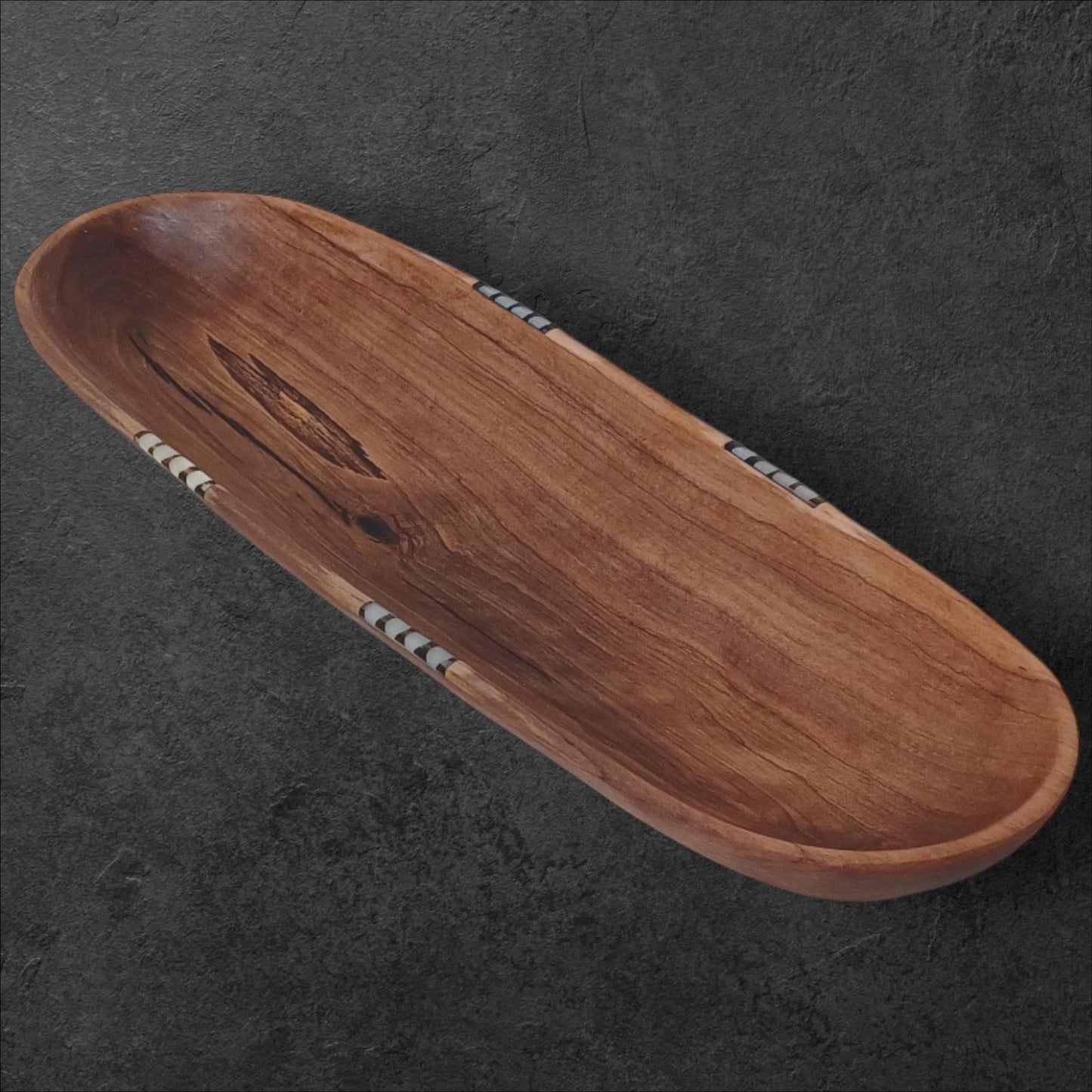 Handmade Olivewood Serving Tray: Rustic Kitchen Bread & Snack Dish